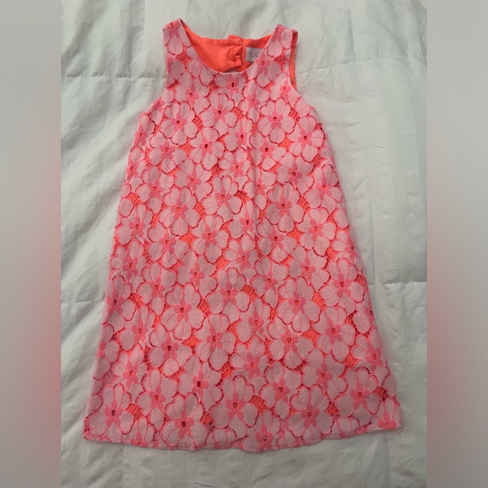 Girls 7/8. Lace Coral Dress